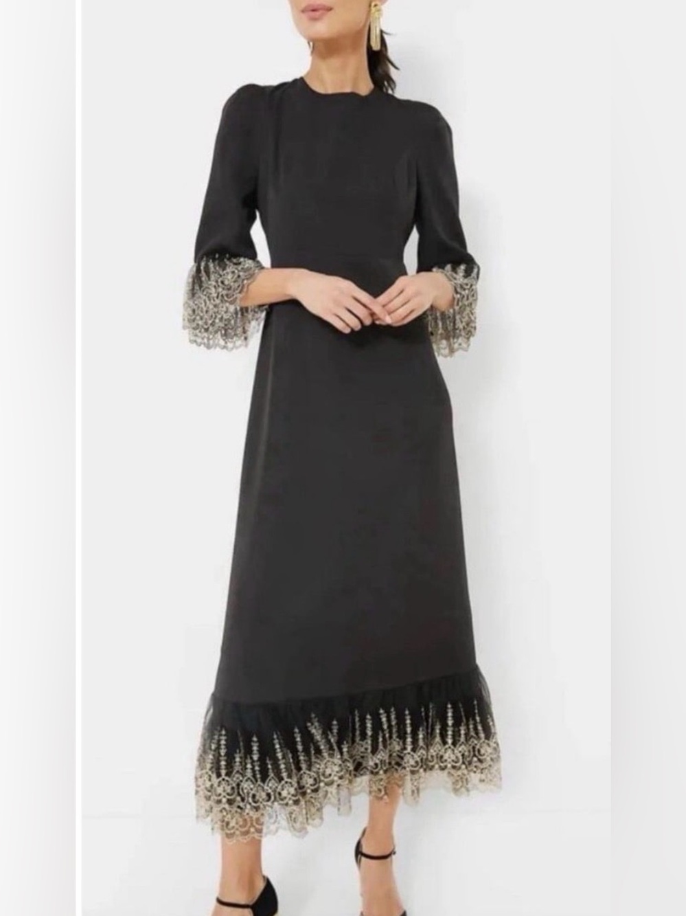 Pomander Place NWT Black Lillith Dress size medium